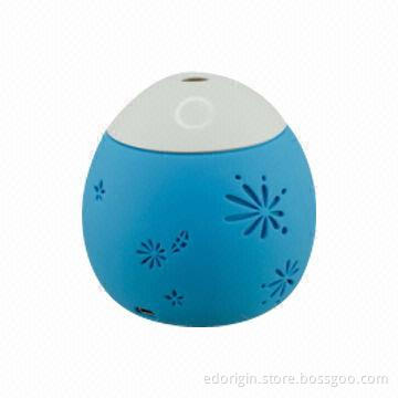 USB Mini Diffuser with LED Light, Silica Gel, Patterns Design, 2 Hours Shutdown